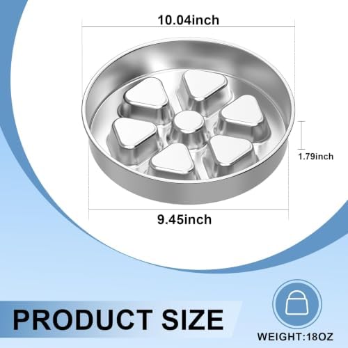 Kactoily Stainless Steel Slow Feeder Dog Bowl, 2.5-3 Cups Puzzle Maze Dish - Image 4