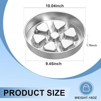 Kactoily Stainless Steel Slow Feeder Dog Bowl, 2.5-3 Cups Puzzle Maze Dish - Image 4