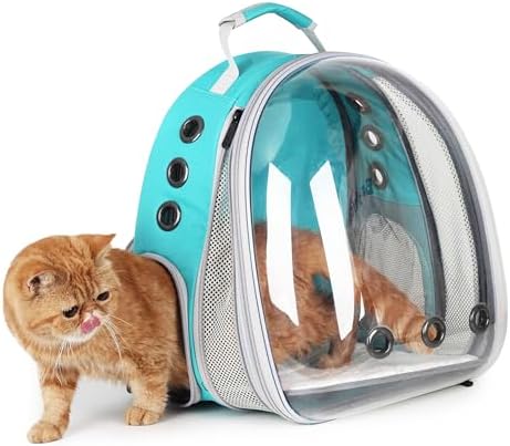 Lollimeow Cat Carrier Backpack, Expandable Bubble Pet Carrier for Cats and Small Dogs, Airline Approved Travel Backpack for Hiking, Walking & Outdoor Adventures - Supports up to 16 lbs by Lollimeow