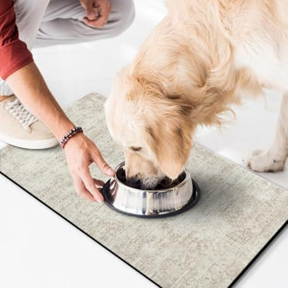 Dog Food Mat for Floors Waterproof Quick Dry Pet Placemat Cat Feeding Bowls Mats for Food and Water, Eco-Friendly Dog Accessories Diatomite Pets Supplies 16" X 24" - Image 7