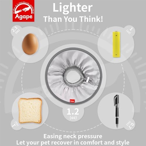 Agape Summer Soft Cat Cone, Lightweight Collar to Stop Licking & Scratching - Image 4
