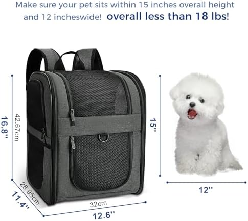 Apollo Walker Cat Carrier Backpack for Small Dogs and Cats Up to 18 lb - Image 2