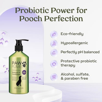 Paw Fume Grooming Dog Spray (Lavender) + Dog Shampoo and Conditioner (Royal Lavender) + Ear Cleaner for Dogs - Image 4