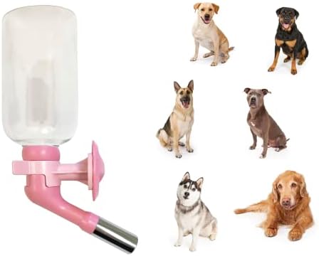 Choco Nose No-Drip Water Bottle for Large Dogs (Over 50 lb) – Leak-Proof Patented 22mm Nozzle Helps Prevent Mess & Spills, BPA Free Cage & Crate Mount Feeder for Kennels, 16.9 fl oz (C570) by ChocoNosePetSupplyWeLovePetsLikeYouDo