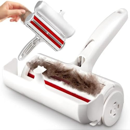 Reusable Pet Hair Remover Roller for Dog Hair and Cat Hair – Self-Cleaning Lint Roller for Furniture, Couch, Carpet, Clothing, Bedding and Car Seats – Reusable, Durable, Portable Fur Removal Tool by Unknown