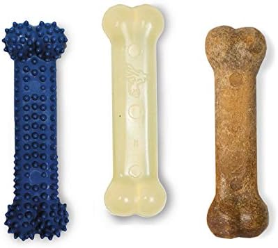 Nylabone Flexi Chew Small Dog Value Pack Dog Toys with Chew Treat, 3 Count - Image 2