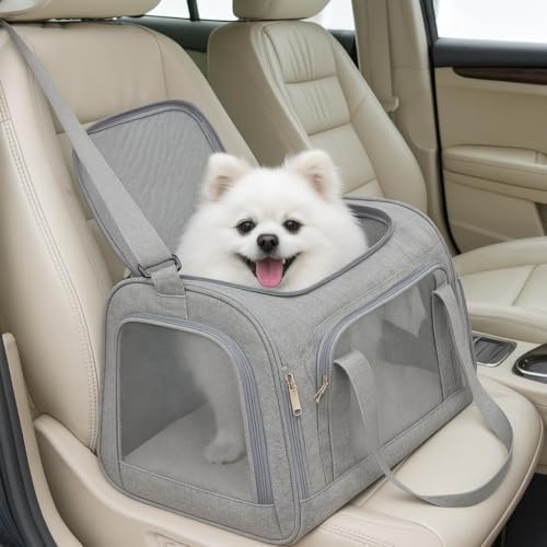Movelo, Pet Carrier with Two Entrances – Top & Side Opening Soft-Sided Travel Carrier for Cats & Small Dogs up to 25 lbs – Airline Approved, Mesh Ventilation, Removable Pad & Shoulder Strap by Unknown