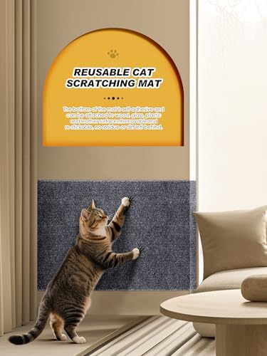 2PCS 39.4"x15.8" Cat Scratch Furniture Protector - Dark Gray - Image 5