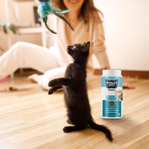 World's Best Cat Litter, Boosters Poop Fighter Additive, 18 oz Canister - Image 5