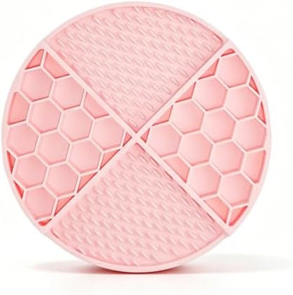 61-Suction Lick Mat for Dogs Cats, Pink 7.87" BPA-Free Silicone by Wfciosdv