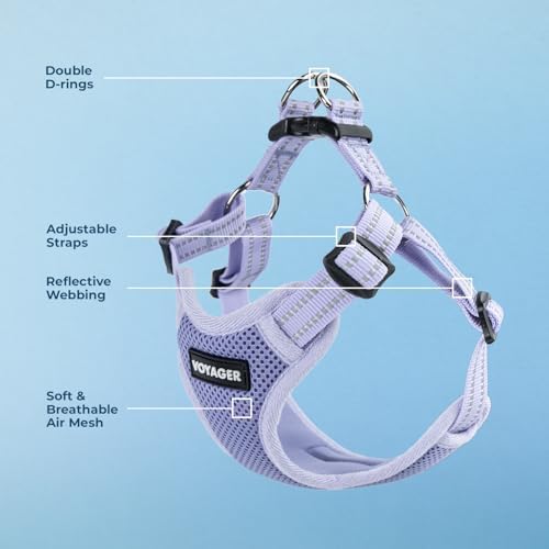 Voyager Step-in Flex Adjustable Dog Harness - Lavender, Large - Image 3