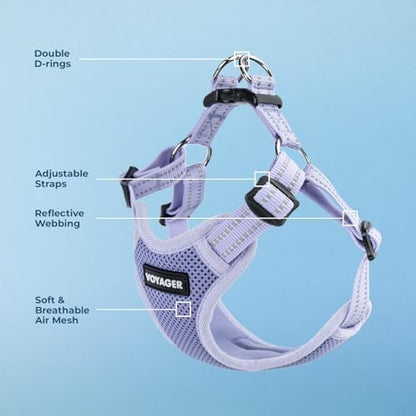 Voyager Step-in Flex Adjustable Dog Harness - Lavender, Large - Image 3