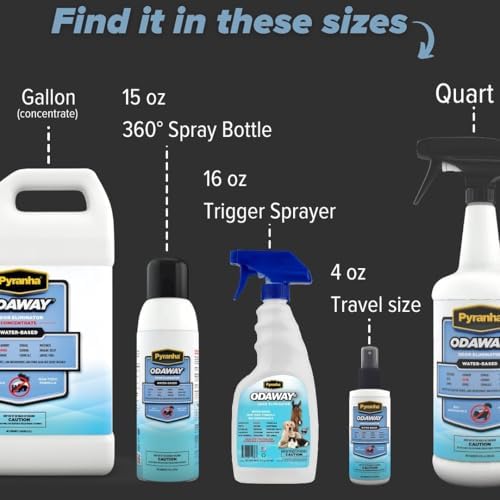 Pyranha Odaway Ready-to-Use Odor Eliminator Spray – Broad Spectrum Scent Neutralizer for Home, Kennel, Car, Bathroom & Gear, Quart - Image 6
