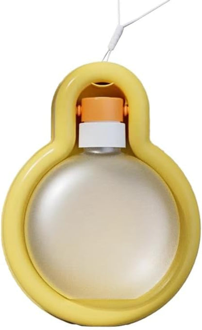 Pet Water Bottle, Portable Dog Water Bottle, Collapsible Leak Proof Puppy Drinker for Outdoor Walking, Traveling, Food Grade Plastic, 12 oz, Yellow