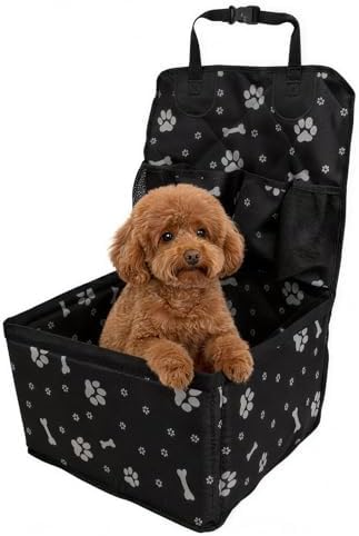 Car Seat Dog for Small Breed, Portable Waterproof Puppy Seat, Comfortable Safety Dog Seats with Pockets for Car Travel, Neatly and Pet Relax by Peture