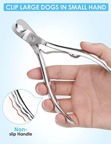 Gobeigo Heavy Duty Dog Nail Clippers for Large Dogs & Thick Nails (Silver) - Image 3