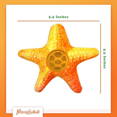 Meowijuana Knock 'n' Nibble Toy & Treat Bundle | Starfish & Seafood - Image 4