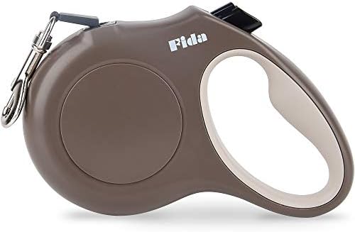 Fida Retractable Dog Leash, 16 ft Dog Walking Leash for Small Dogs up to 26lbs, 360° Tangle Free, Coffee/Brown by Fida