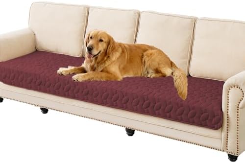 Ameritex Waterproof Pet Bed Cover Anti-Slip Dog Bed Blanket for Sofa and Furniture Waterproof New Pattern Design (Burgundy, 30x80 Inch (Pack of 1)) by Ameritex