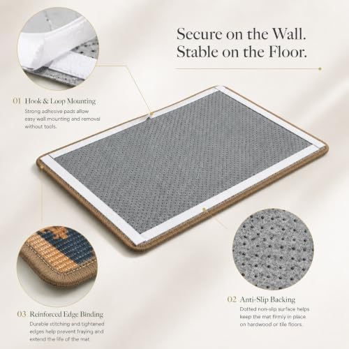 Art Sisal Cat Scratcher Mat, Cat Wall Scratchers for Indoor Cats - Image 6