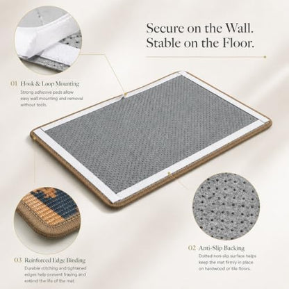 Art Sisal Cat Scratcher Mat, Cat Wall Scratchers for Indoor Cats - Image 6