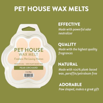Pear Orchard Scented Wax Melts Plant-Based Wax, 2 Pack Pet House - Image 2