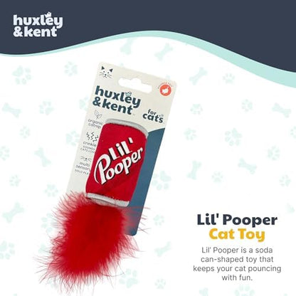 Huxley & Kent Plush Crinkle Catnip Cat Toy, Lil' Pooper - Image 2