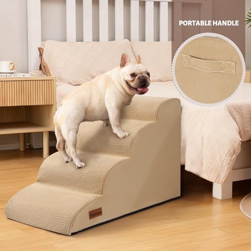 Aodisman Dog Steps for Bed or Couch,4-Step Pet Stairs Ramp for Small Dogs - Image 7