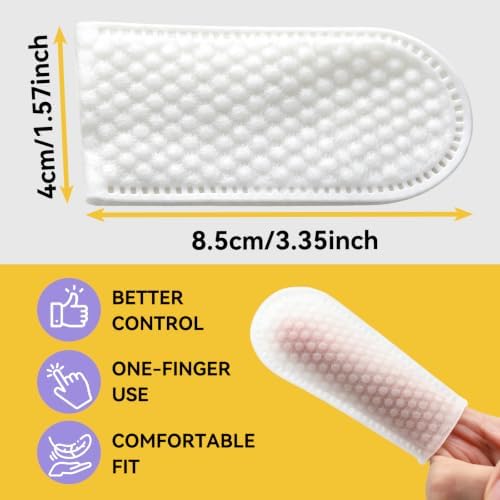 Pet Ear Finger Wipes, Hypoallergenic, Rinse-Free, Thick Dual-Textured Ear Cleaning Wipes Effective Remove Dirt and Wax for Dogs & Cats(50pcs, Unscented) - Image 7