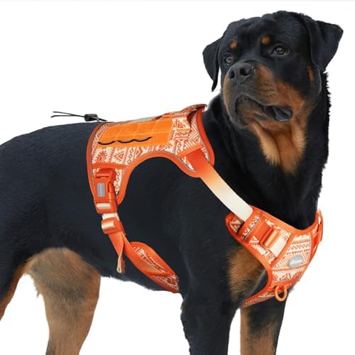 AUROTH Tactical Dog Harness for Large Dogs, Heavy Duty No Pull Pet Vest by AurothPets
