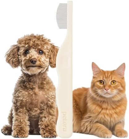 BRUSH ON ME Facial & Eye Comb for Dogs & Cats by petora