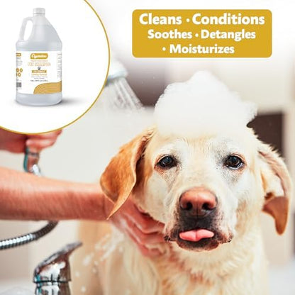 Oatmeal Shampoo for Dogs - 1 Gallon Dog Shampoo Champu para Perros & Conditioner Concentrate Professional Grooming - 1 Gallon Sensitive Hypoallergenic Dogs Shampoos, Oatmeal Puppy Shampoos - Image 4