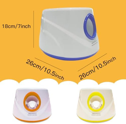 Automatic Dog Ball Launcher-Small Silent Dog Ball Thrower, 3 Adjustable Distances (20ft/33ft/46ft), Rechargable,Includes 3 Durable 2.3" Balls for Small/Medium Dogs (Yellow, Medium) - Image 7