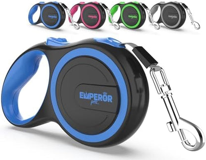 Emperor Pets Retractable Dog Leash, 16 ft, Up to 44lbs, Blue -BL16-20 by EmperorPets