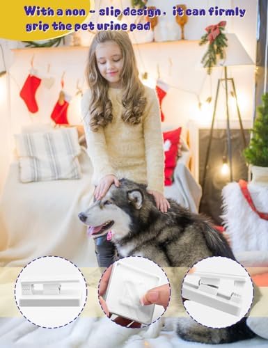CAPHONT 4 Pcs Dog Pee Pad Holder Cilps for Indoor Potty Training White - Image 3