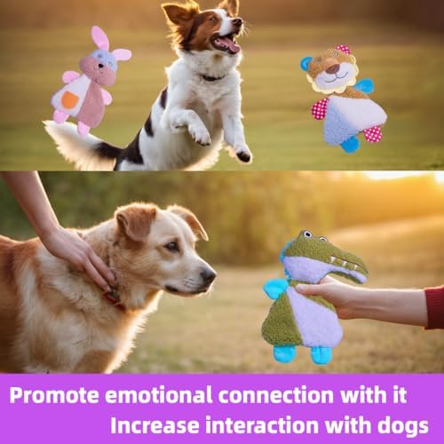 Big 5 Pack Dog Squeaky Toy for Keep Them Busy,Multipack Stuffed Crinkle Puppy Dog Toys Bundle,Chewing Dog Toys for Teething,Suitable for Small,Medium,and Large Dogs Breed - Image 5