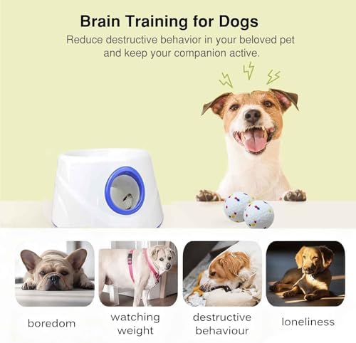 Automatic Dog Ball Launcher, with 6 2.3" ETPU Balls, for Small/Medium Dogs - Image 3