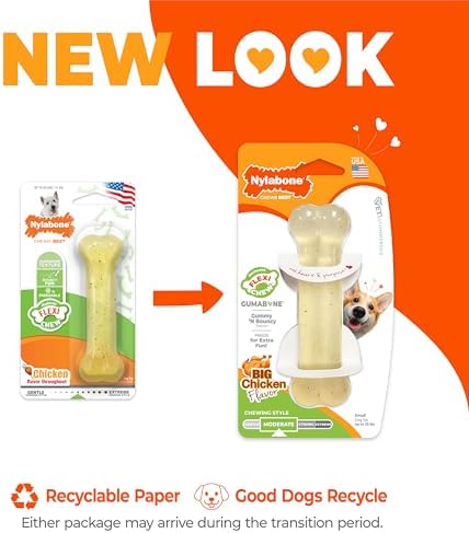 Nylabone Flexi Chew Gumabone Dog Chew Toy, Chicken Flavor, Small - Image 4
