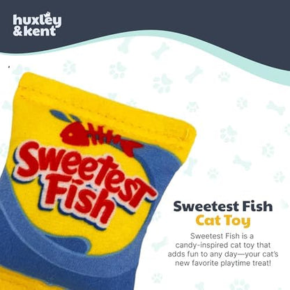 Huxley & Kent Plush Crinkle Catnip Cat Toy, Sweetest Fish - Image 2