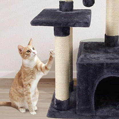 Cute Cat Tree Kitten Cat Tower Condo Cat Furniture Sisal Scratching Posts D - Image 4