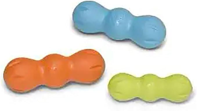 WEST PAW Zogoflex Rumpus Dog Chew Toy – Floatable Toy for Dogs, Aggressive Chewers – Puppy Chewing Toys for Catch, Fetch – Recyclable, Dishwasher-Safe, Small 5.25", Aqua Blue