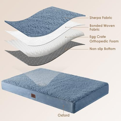 EHEYCIGA Orthopedic Dog Bed Extra Large with Removable Washable Cover, 41IN - Image 4