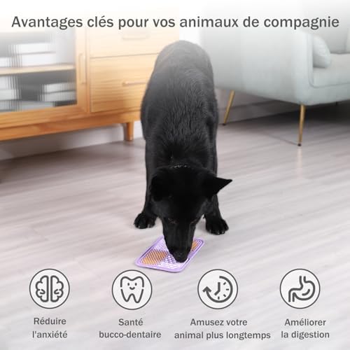 MateeyLife Lick Mat for Dogs & Cats, Slow Feeder Licking Pads for Boredom - Image 6