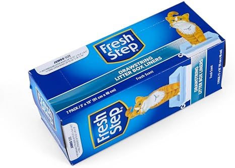 Fresh Step Drawstring Cat Litter Liners, Scented, 3 ft x 19 in, 7 Ct, 4-Pk - Image 6