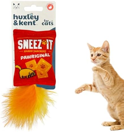 Huxley & Kent Plush Crinkle Catnip Cat Toy, Sneeze-It by HuxleyKent