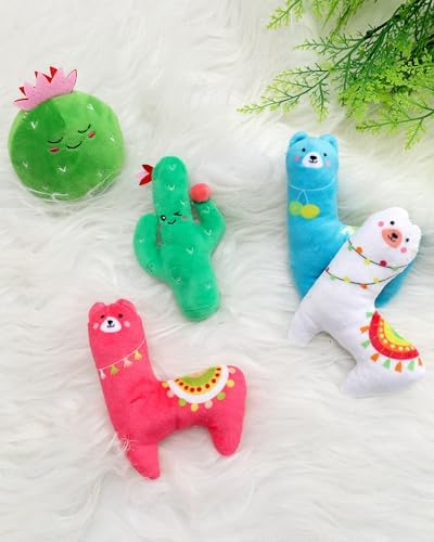CiyvoLyeen Plush Cactus Llama Catnip Toys for Indoor Cats 5 Pack - Image 5
