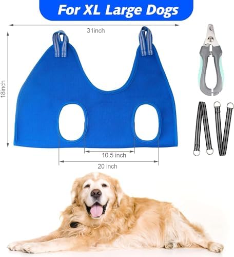 Ateson Pet Grooming Hammock, Dog Grooming Harness for Nail Trimming, XL - Image 3