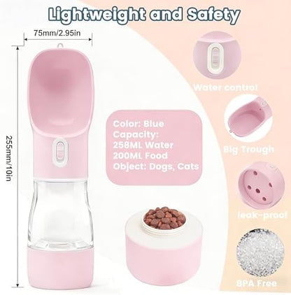 Dog Water Bottle Portable Drinking Water Bowl & Food Container - Image 5