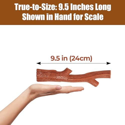 SPOT Bam-Bones Plus Branch -Bamboo Fiber & Nylon, Durable Long Lasting Dog Chew for Aggressive Chewers – Great Toy for Adult Dogs & Teething Puppies Under 90lbs, Non-Splintering, 9.5in, Beef Flavor - Image 5