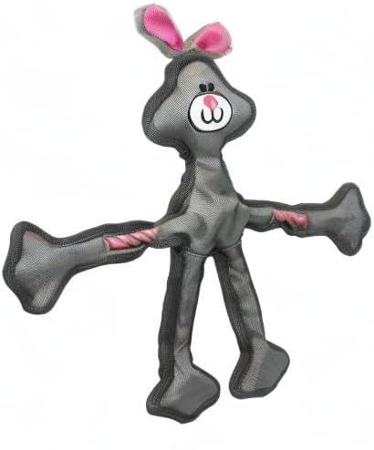 Multipet 43324-1 Skele-Ropes Animals Toy, Rabbit, 15", White - Image 3